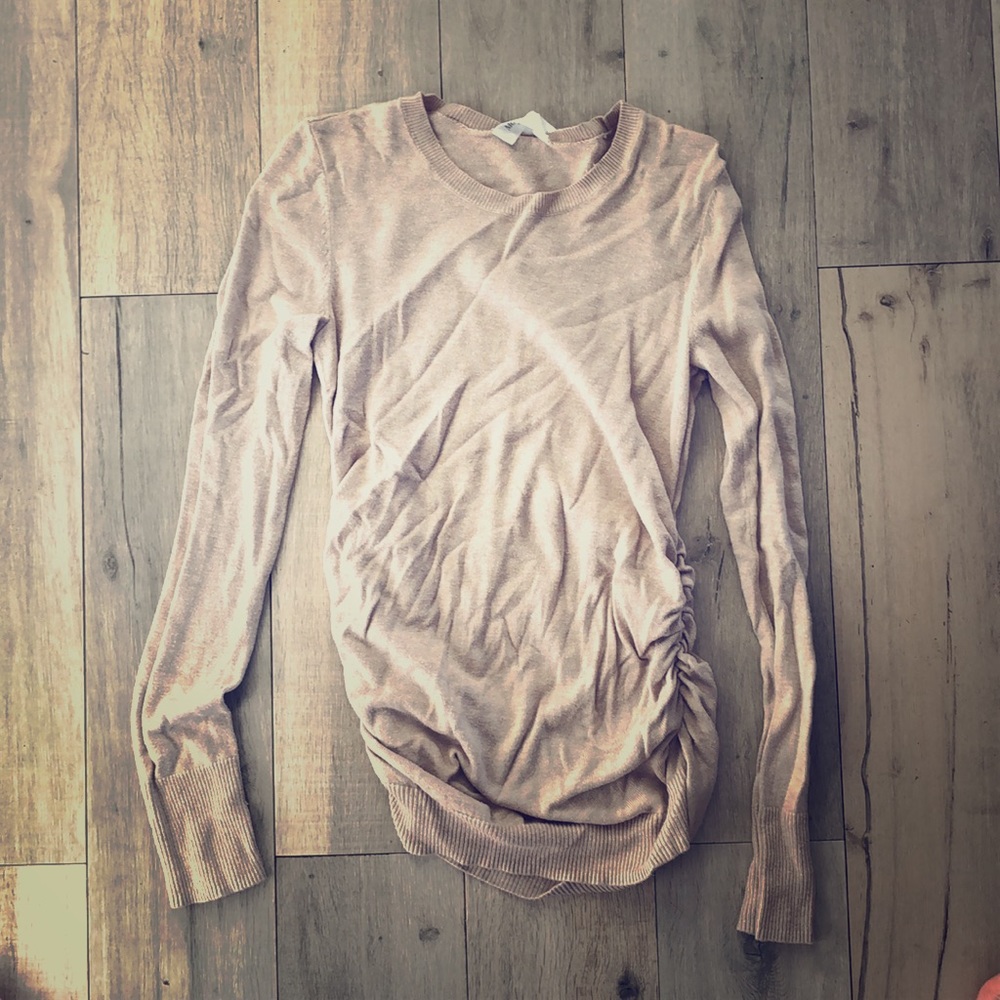 Light beige motherhood maternity sweater